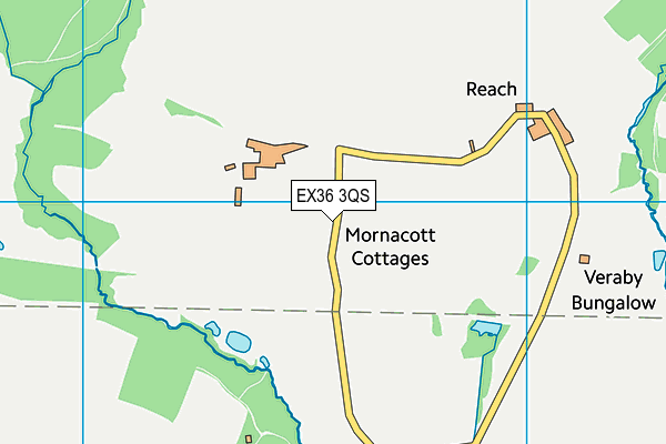 EX36 3QS map - OS VectorMap District (Ordnance Survey)