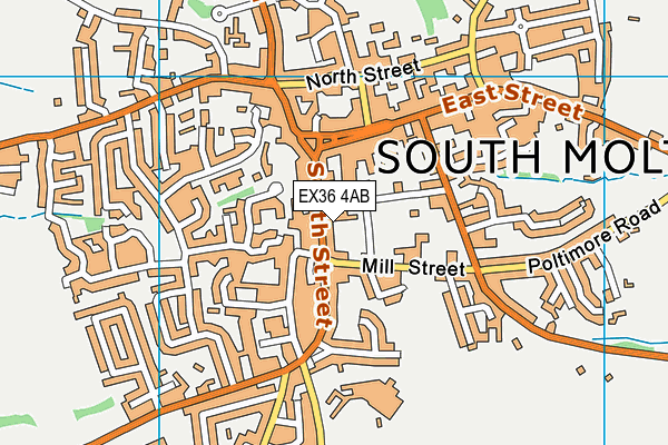 EX36 4AB map - OS VectorMap District (Ordnance Survey)