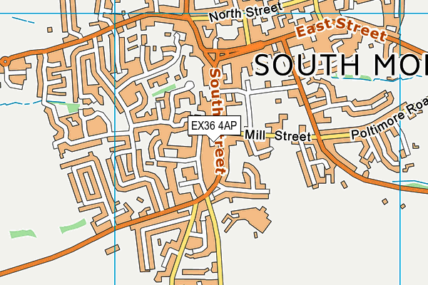 EX36 4AP map - OS VectorMap District (Ordnance Survey)