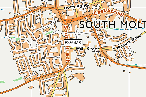 EX36 4AR map - OS VectorMap District (Ordnance Survey)