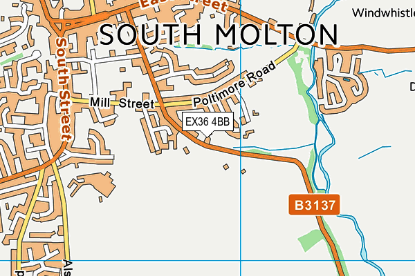 EX36 4BB map - OS VectorMap District (Ordnance Survey)
