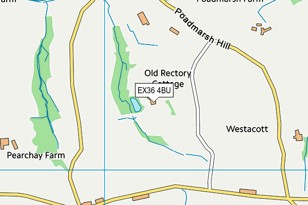 EX36 4BU map - OS VectorMap District (Ordnance Survey)