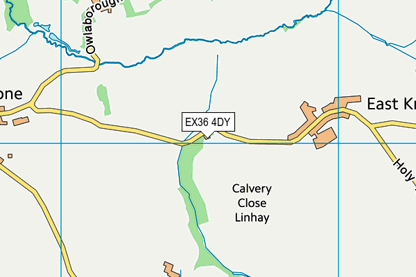 EX36 4DY map - OS VectorMap District (Ordnance Survey)