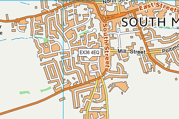 EX36 4EQ map - OS VectorMap District (Ordnance Survey)
