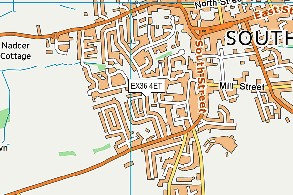 EX36 4ET map - OS VectorMap District (Ordnance Survey)