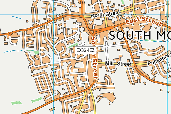 EX36 4EZ map - OS VectorMap District (Ordnance Survey)