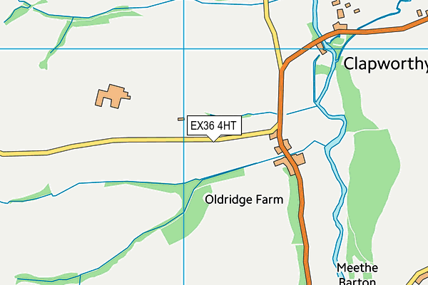 EX36 4HT map - OS VectorMap District (Ordnance Survey)