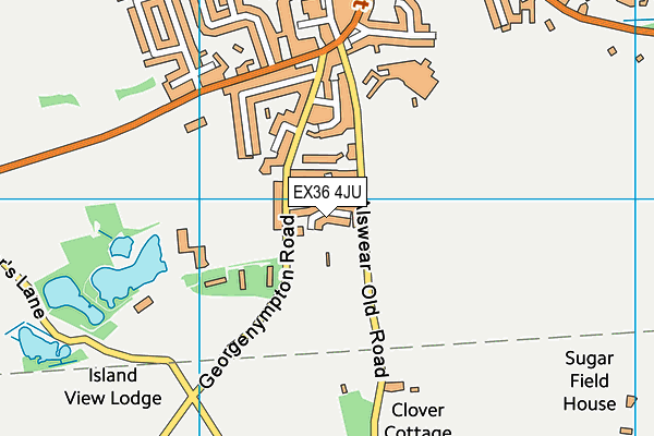 EX36 4JU map - OS VectorMap District (Ordnance Survey)