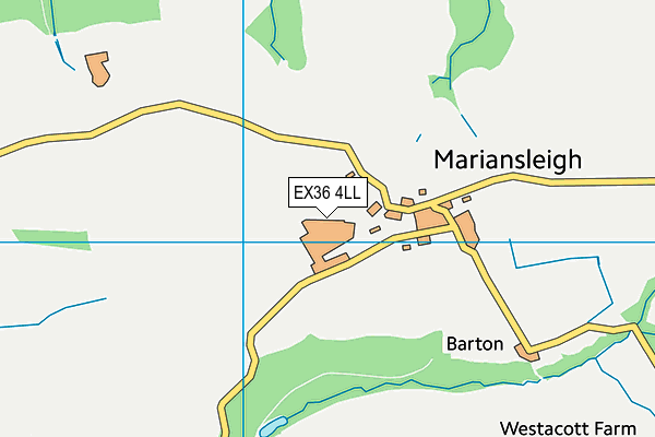 EX36 4LL map - OS VectorMap District (Ordnance Survey)