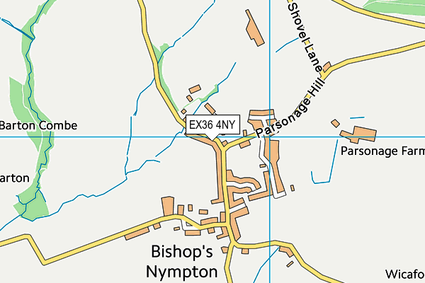 EX36 4NY map - OS VectorMap District (Ordnance Survey)