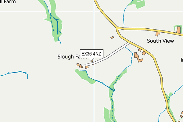 EX36 4NZ map - OS VectorMap District (Ordnance Survey)