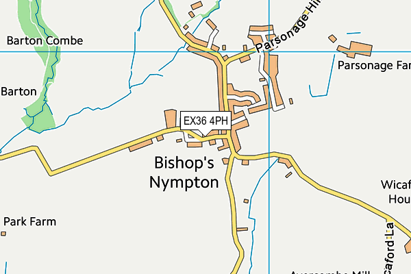 EX36 4PH map - OS VectorMap District (Ordnance Survey)