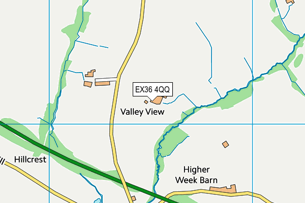 EX36 4QQ map - OS VectorMap District (Ordnance Survey)