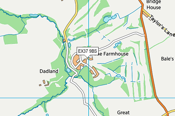 Libbaton Golf Club map (EX37 9BS) - OS VectorMap District (Ordnance Survey)