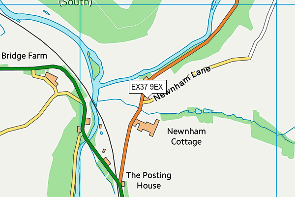 EX37 9EX map - OS VectorMap District (Ordnance Survey)