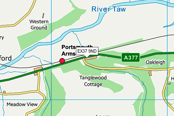 EX37 9ND map - OS VectorMap District (Ordnance Survey)