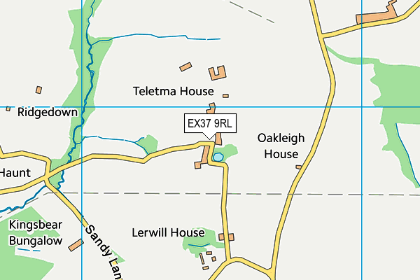 EX37 9RL map - OS VectorMap District (Ordnance Survey)