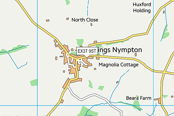 EX37 9ST map - OS VectorMap District (Ordnance Survey)