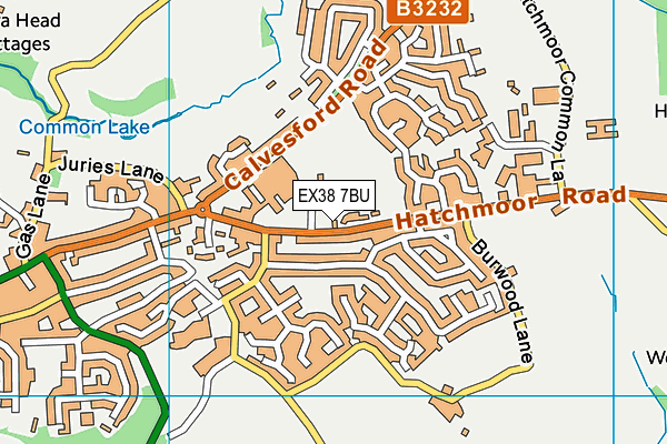 Donnacroft Fields (Torridgeside Fc) map (EX38 7BU) - OS VectorMap District (Ordnance Survey)