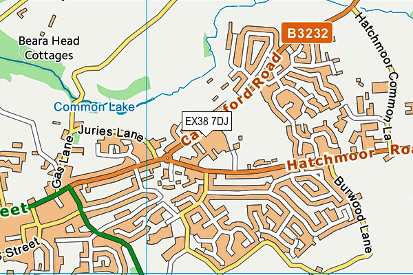 Great Torrington School map (EX38 7DJ) - OS VectorMap District (Ordnance Survey)