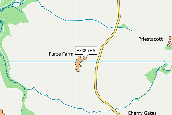 EX38 7HA map - OS VectorMap District (Ordnance Survey)