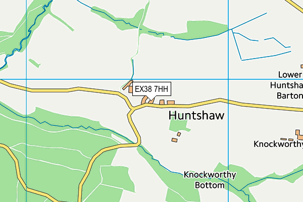 EX38 7HH map - OS VectorMap District (Ordnance Survey)