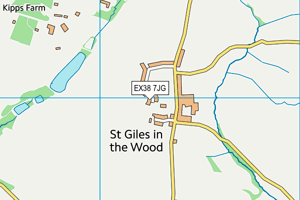 EX38 7JG map - OS VectorMap District (Ordnance Survey)