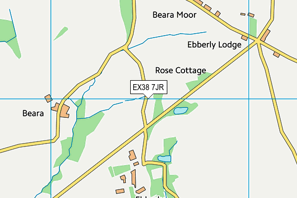 EX38 7JR map - OS VectorMap District (Ordnance Survey)