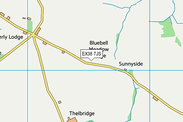 EX38 7JS map - OS VectorMap District (Ordnance Survey)