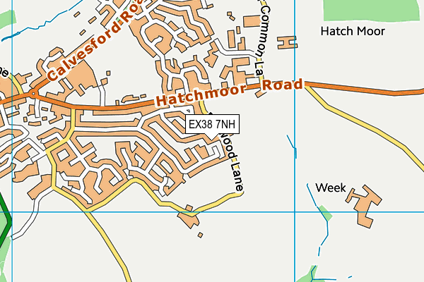 EX38 7NH map - OS VectorMap District (Ordnance Survey)