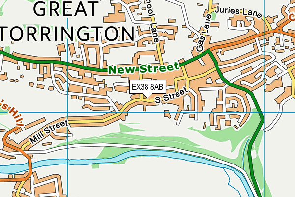 Map of THE GREEN DOOR TORRINGTON LIMITED at district scale