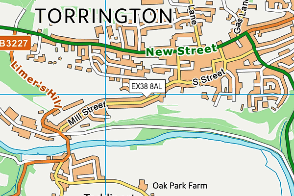 EX38 8AL map - OS VectorMap District (Ordnance Survey)