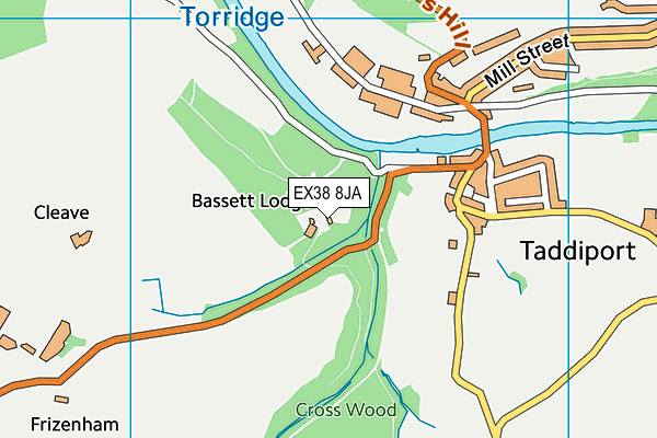 EX38 8JA map - OS VectorMap District (Ordnance Survey)