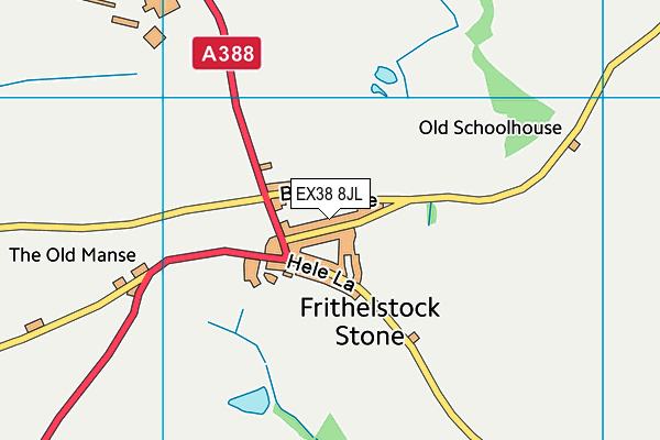 EX38 8JL map - OS VectorMap District (Ordnance Survey)