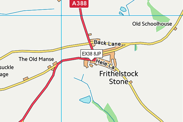 EX38 8JP map - OS VectorMap District (Ordnance Survey)