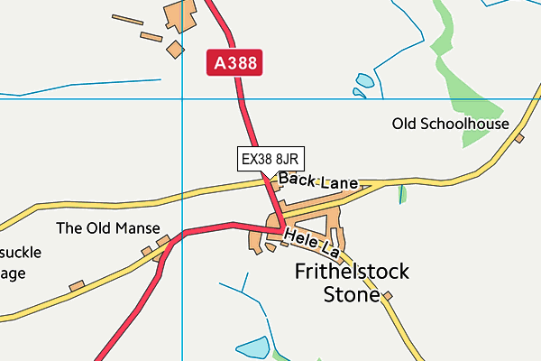 EX38 8JR map - OS VectorMap District (Ordnance Survey)