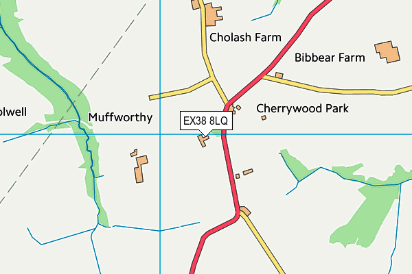 EX38 8LQ map - OS VectorMap District (Ordnance Survey)