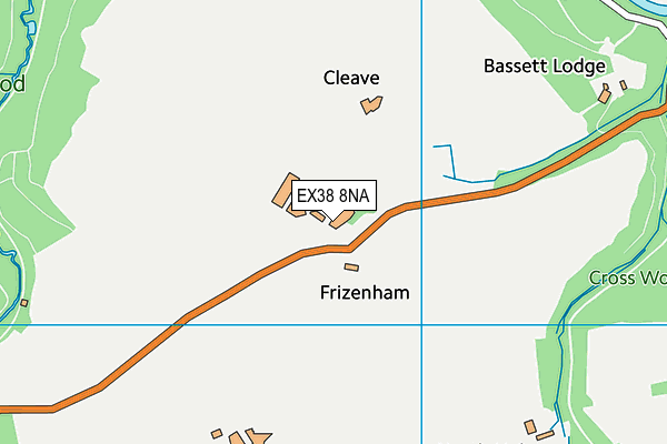 EX38 8NA map - OS VectorMap District (Ordnance Survey)