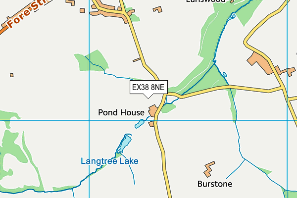 EX38 8NE map - OS VectorMap District (Ordnance Survey)