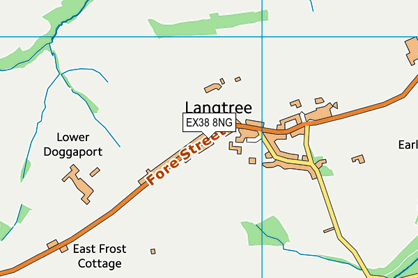 EX38 8NG map - OS VectorMap District (Ordnance Survey)