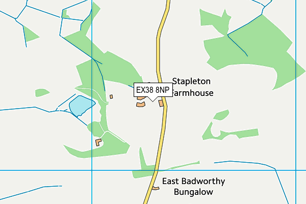 EX38 8NP map - OS VectorMap District (Ordnance Survey)