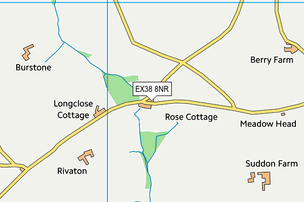 EX38 8NR map - OS VectorMap District (Ordnance Survey)