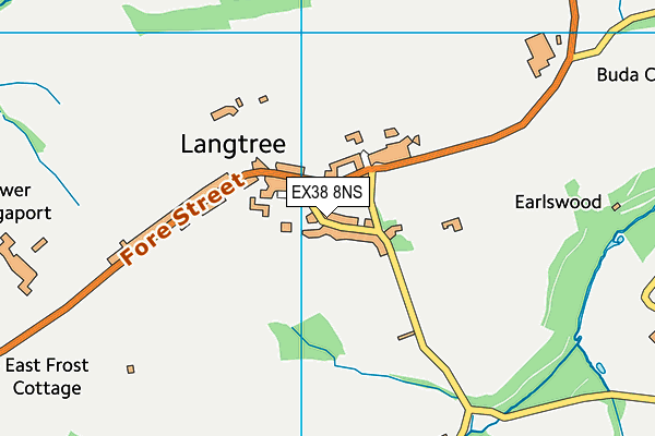 EX38 8NS map - OS VectorMap District (Ordnance Survey)