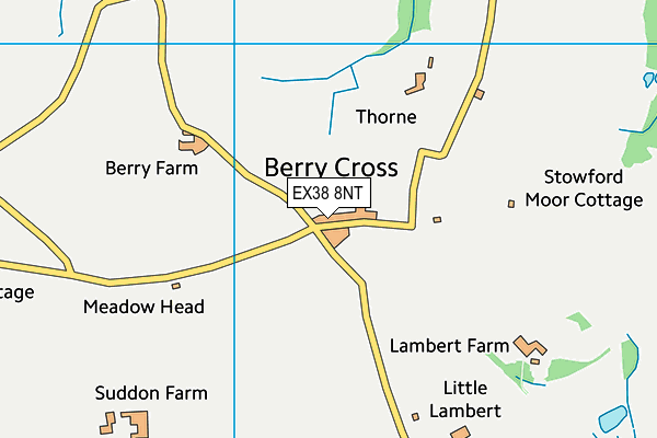 EX38 8NT map - OS VectorMap District (Ordnance Survey)