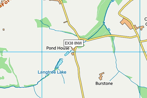 EX38 8NW map - OS VectorMap District (Ordnance Survey)