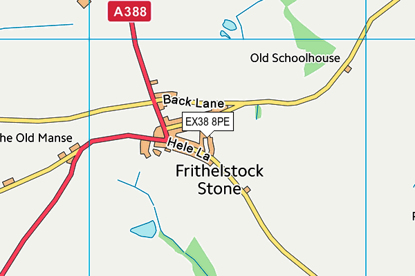 EX38 8PE map - OS VectorMap District (Ordnance Survey)