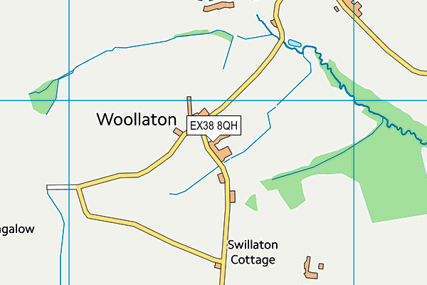 EX38 8QH map - OS VectorMap District (Ordnance Survey)