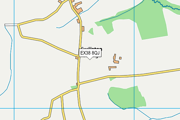 EX38 8QJ map - OS VectorMap District (Ordnance Survey)