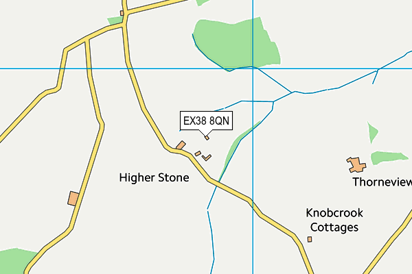 EX38 8QN map - OS VectorMap District (Ordnance Survey)