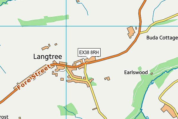 EX38 8RH map - OS VectorMap District (Ordnance Survey)